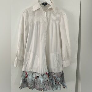 Upcycled Le Chateau shirt dress